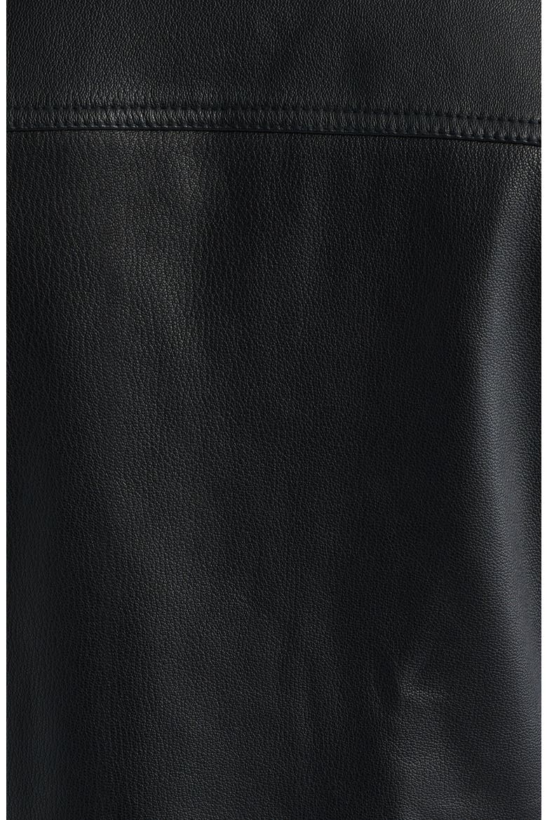 Lokis Leather Jacket, Alternate, color, BLACK