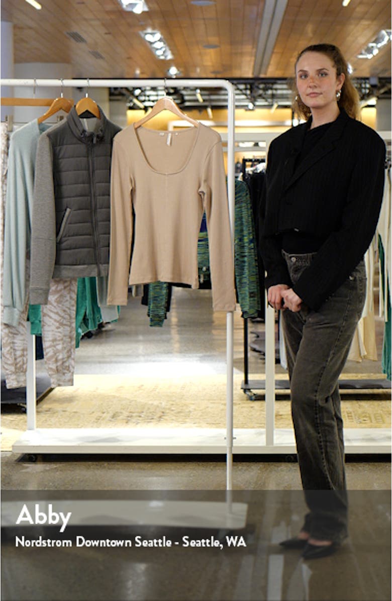 Sun Season Rib Long Sleeve Top, sales video thumbnail