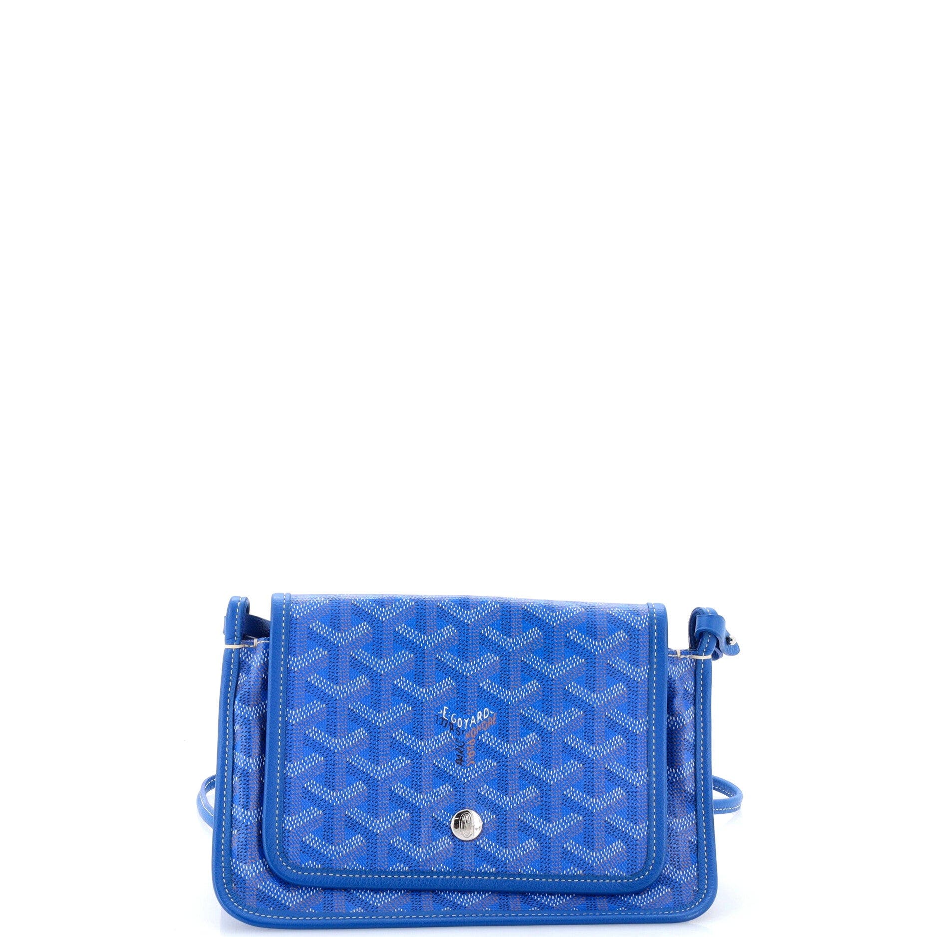 Plumet Clutch Wallet Coated Canvas, Main, color, Blue