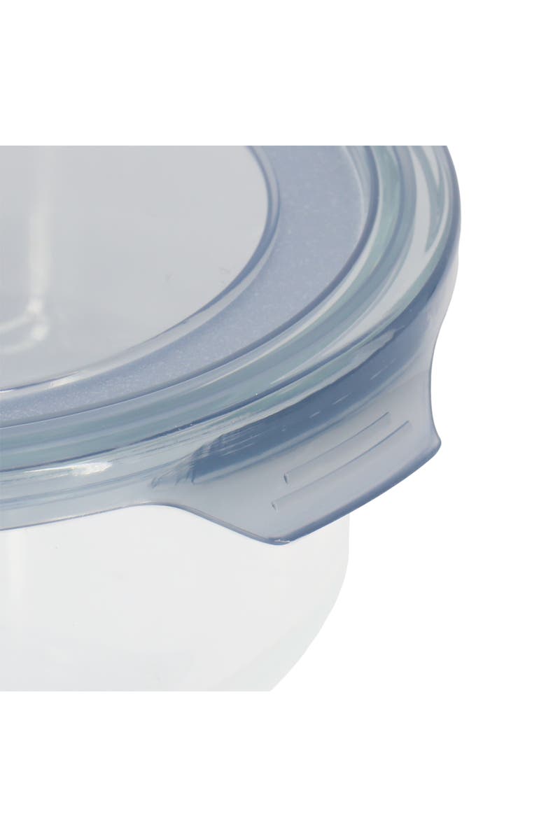 MARTHA STEWART 32 Ounce Round Glass Storage Container, Alternate, color, Grey