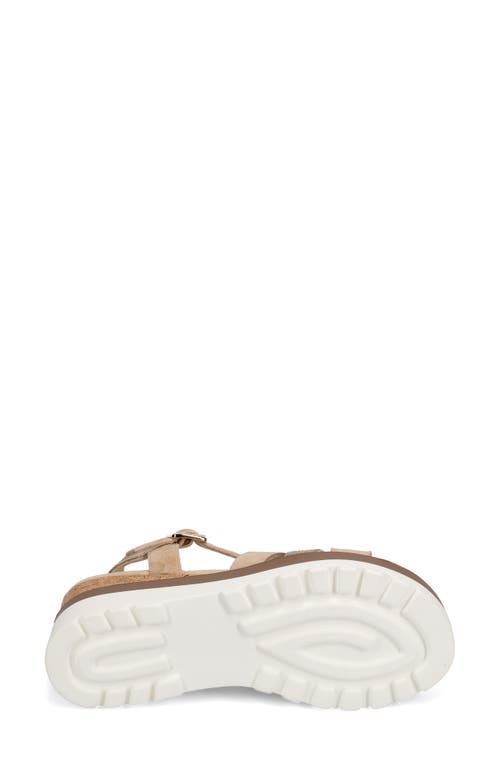 Vaneli Caitlin Ankle Strap Wedge Sandal In Beige