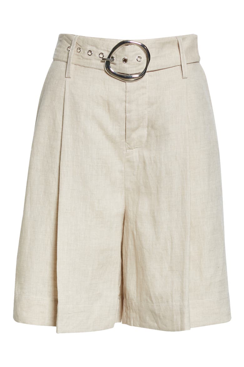 Helios Linen Walking Shorts, Alternate, color, NATURAL