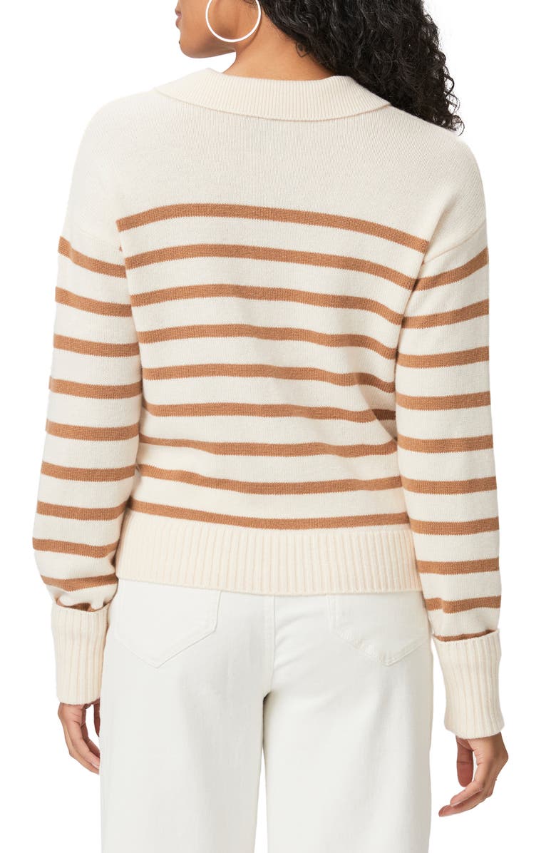 PAIGE Maxie Johnny Collar Sweater, Alternate, color, Cream Multi
