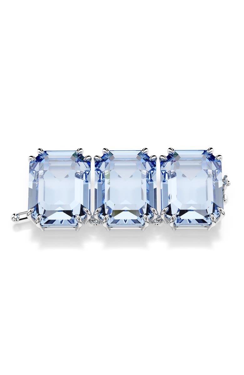 Swarovski Millenia Extender, Main, color, Rhodium/ Blue