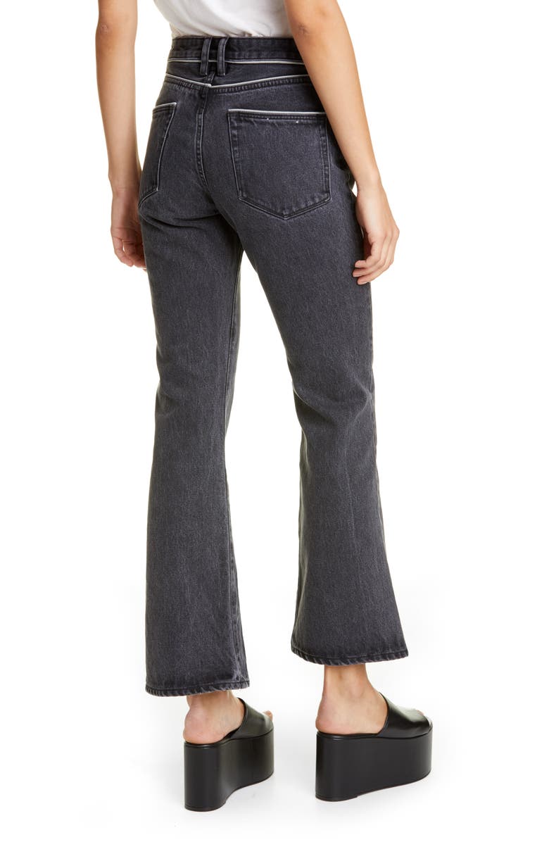 Simon Miller Piping Crop Flare Jeans, Alternate, color, 