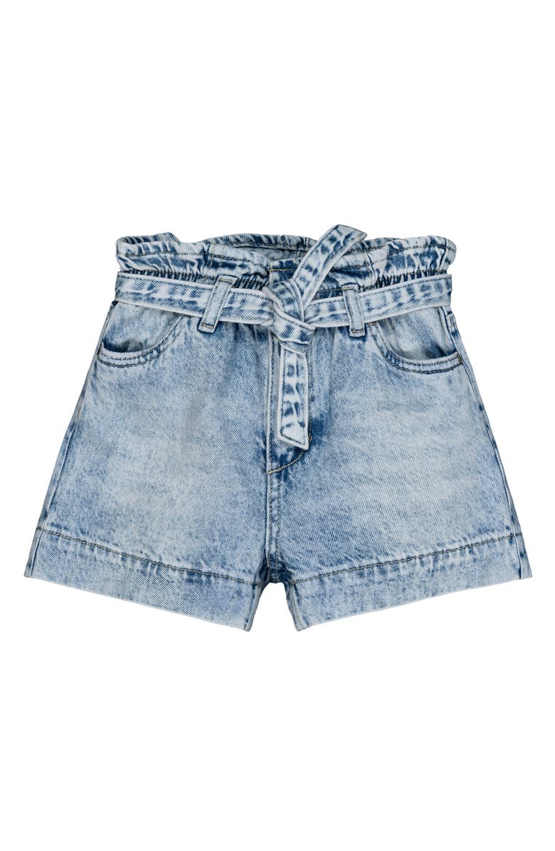 Joe's Jeans Kids' Paperbag Waist Denim Shorts, Main, color, Bleach Wash
