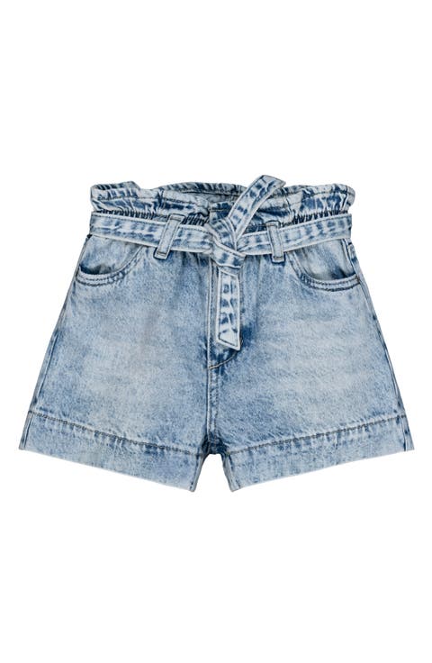 Kids' Paperbag Waist Denim Shorts (Big Kid)