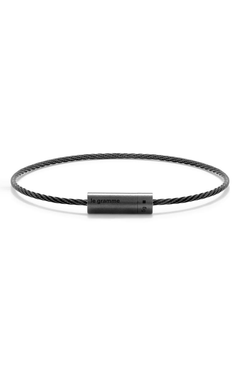 le gramme Men's Cable Bracelet, Main, color,