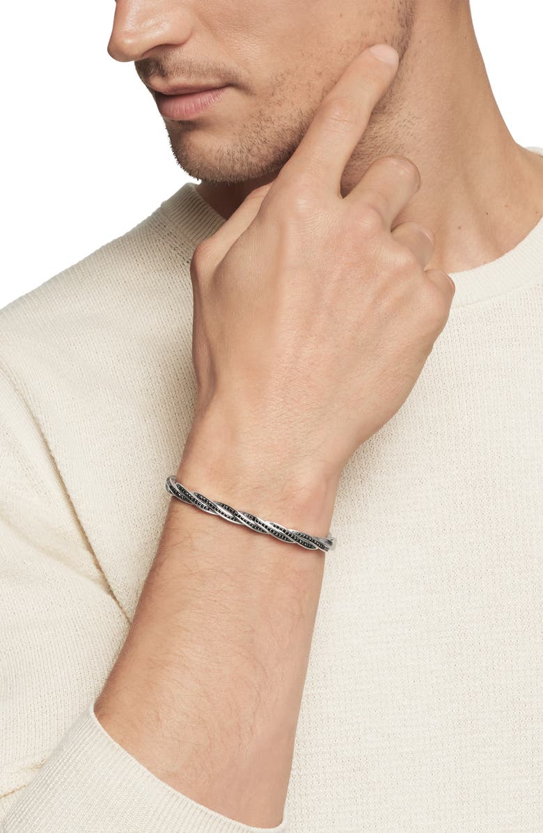David Yurman Men's Twisted Cable Cuff Bracelet, Alternate, color, 