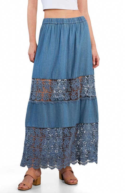 Light Veil Maxi Skirt