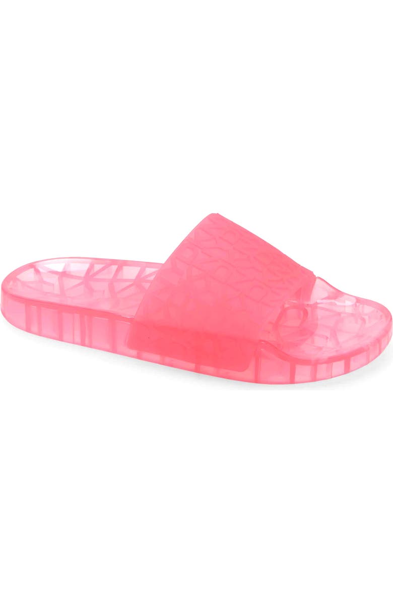 DKNY Tinzli Jelly Slide Sandal, Main, color, Fuchsia