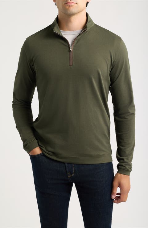 Crown Crafted Albatross Piqué Quarter-Zip Pullover