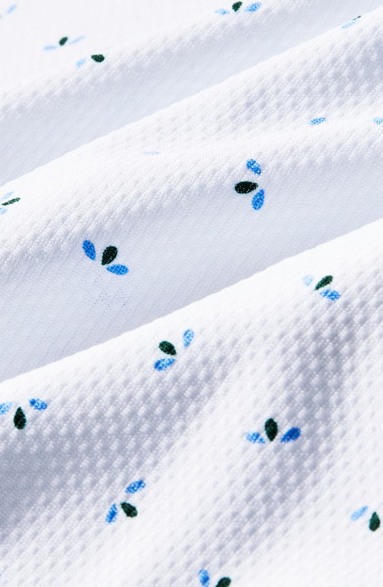 Mizzen+Main Halyard Floral Print Short Sleeve Performance Button-Up Shirt, Alternate, color, 