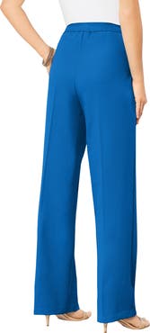 Roaman's Plus Size Wide Leg Bend Over® Pant