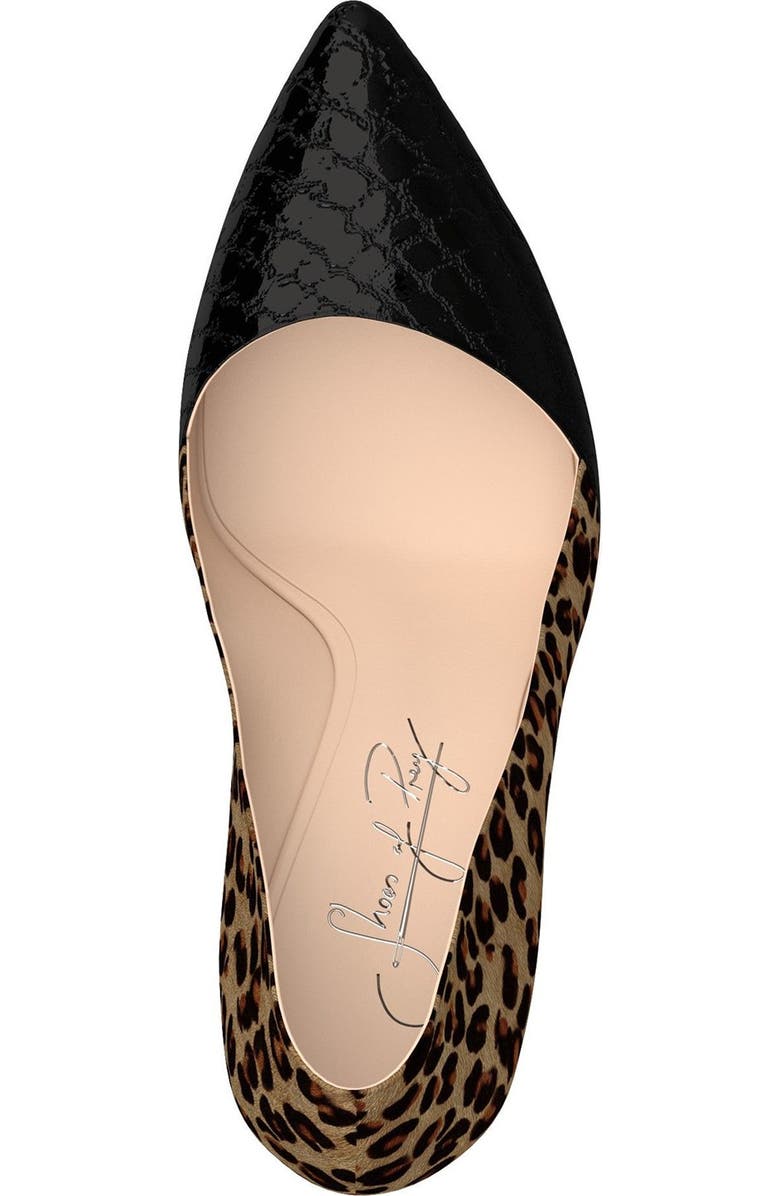 Shoes of Prey Genuine Calf Hair Pointy Toe Pump, Alternate, color,