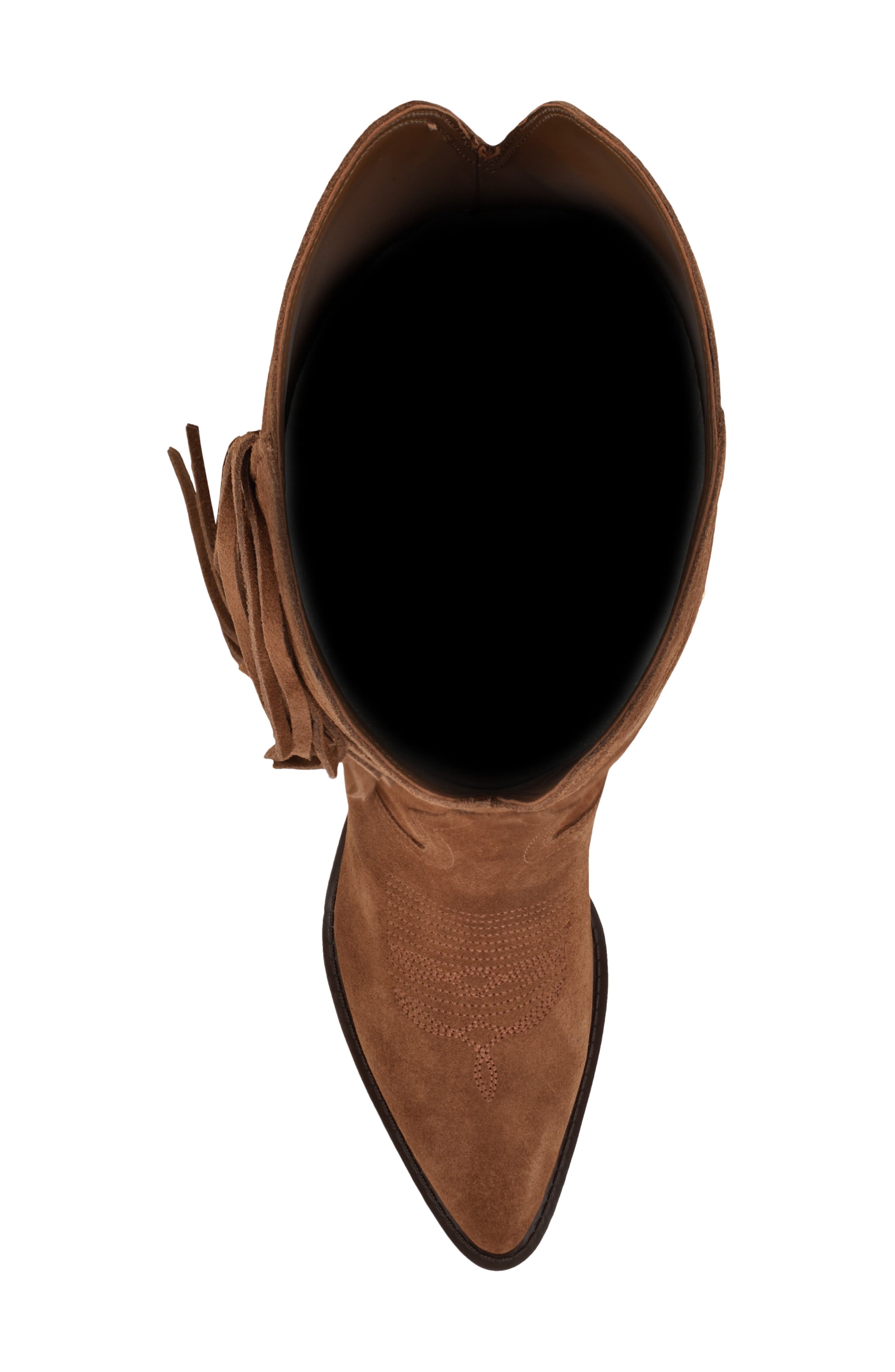 Sashlee Pointed Toe Western Boot, Alternate, color, BROWN