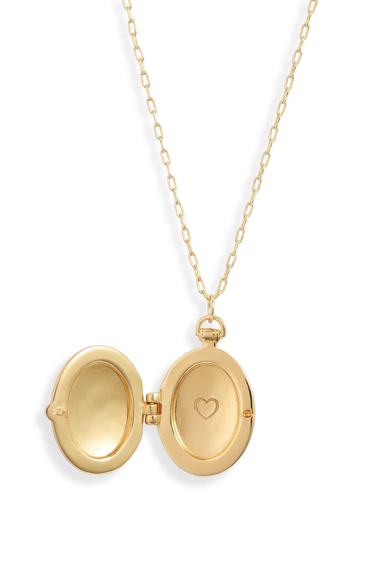 gorjana Bali Antique Locket Necklace, Alternate, color, 