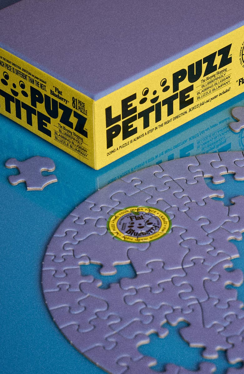 Le Puzz Flat Blueberry 81 Piece Mini Jigsaw Puzzle, Alternate, color, NO COLOR