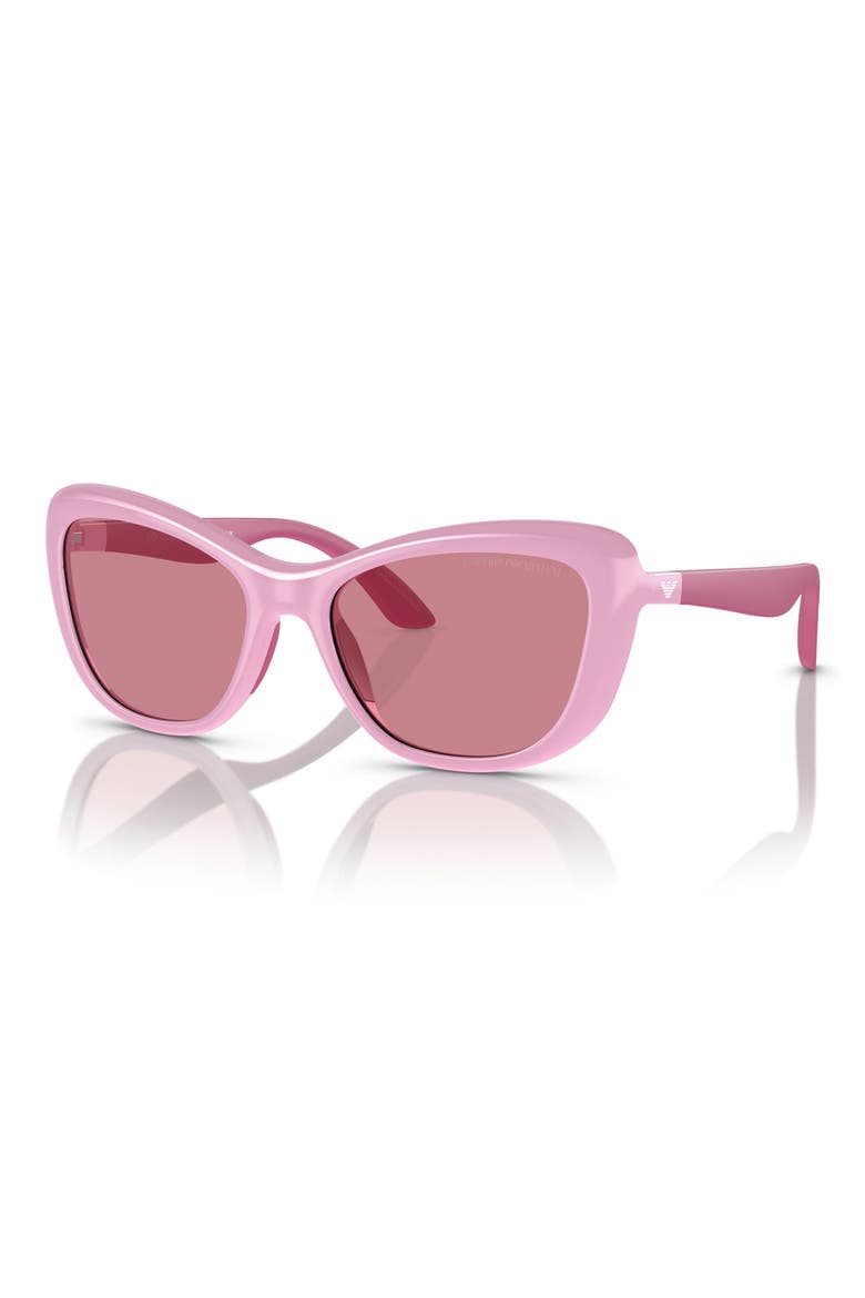 50mm Butterfly Sunglasses, Alternate, color, SHINY PINK / DARK VIOLET