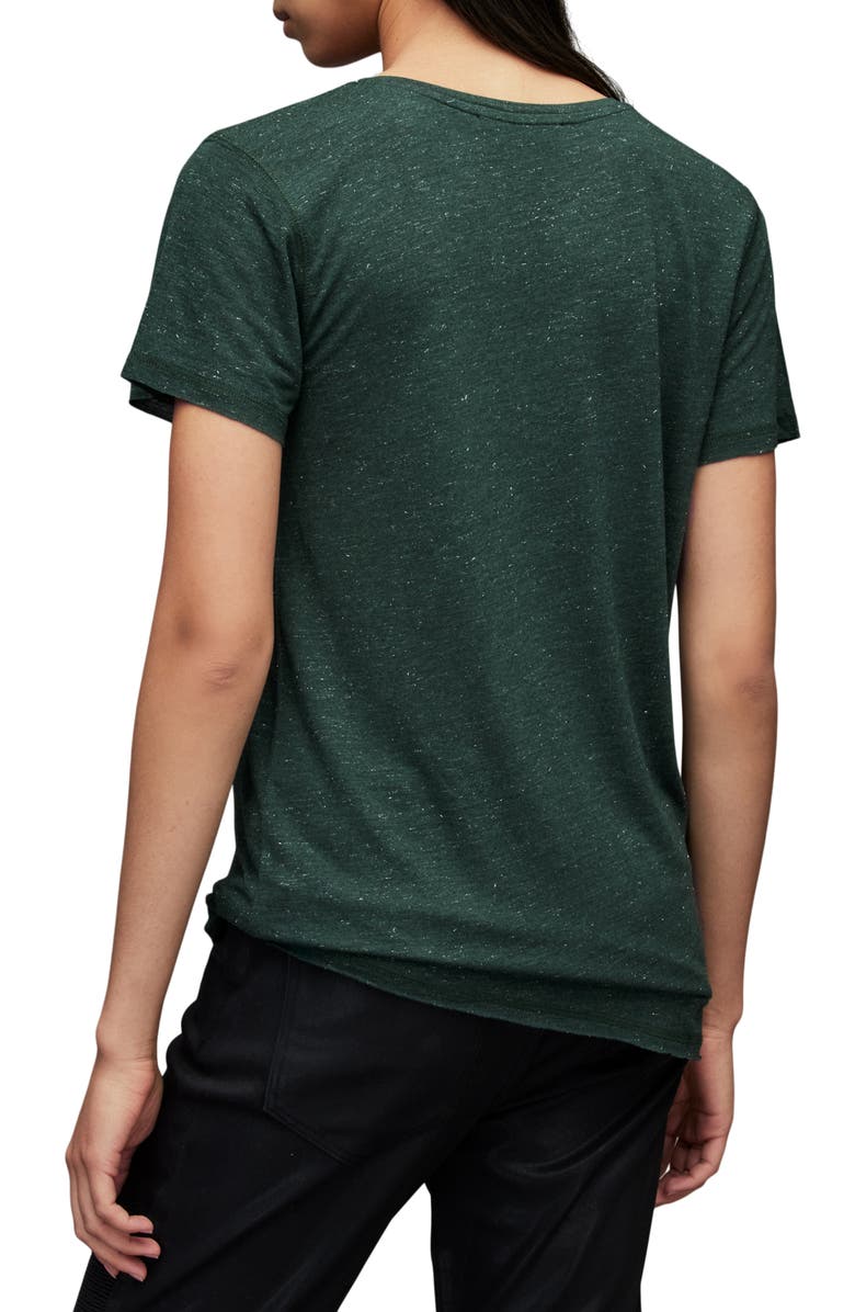 AllSaints Emelyn Shimmer T-Shirt, Alternate, color,