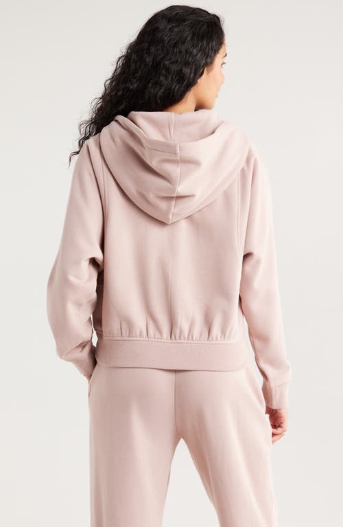 Zella Ultracozy Cloud Fleece Full Zip Hoodie In Pink