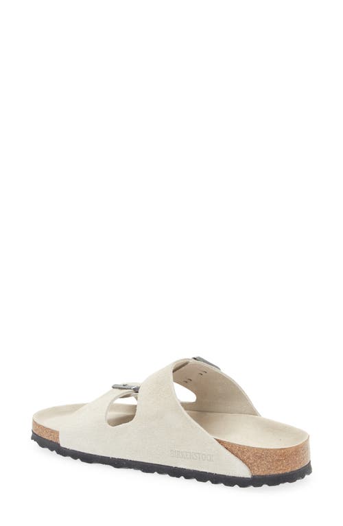 Birkenstock Arizona Soft Footbed Slide Sandal In Gray