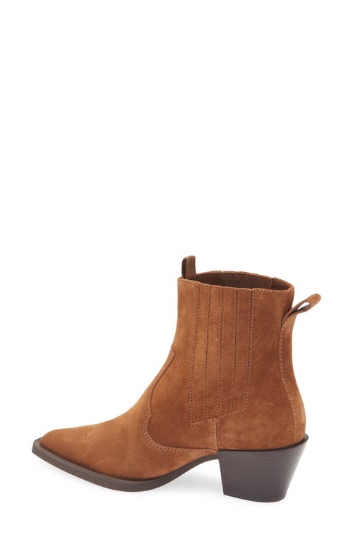 Rag & Bone Dart Suede Western Chelsea Ankle Booties In Umber Suede