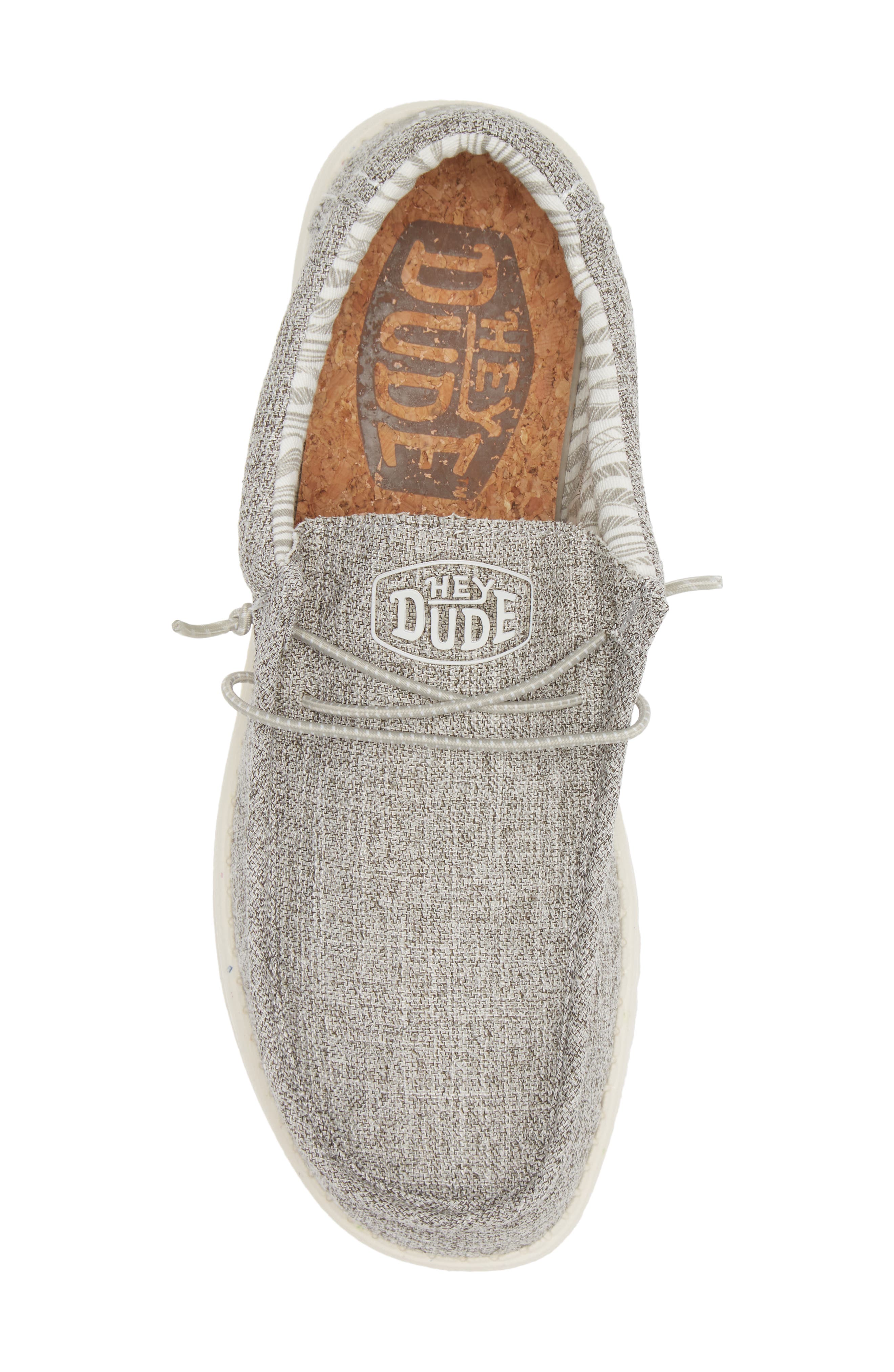 Hey Dude Wally Slip-On, Alternate, color, Linen Iron