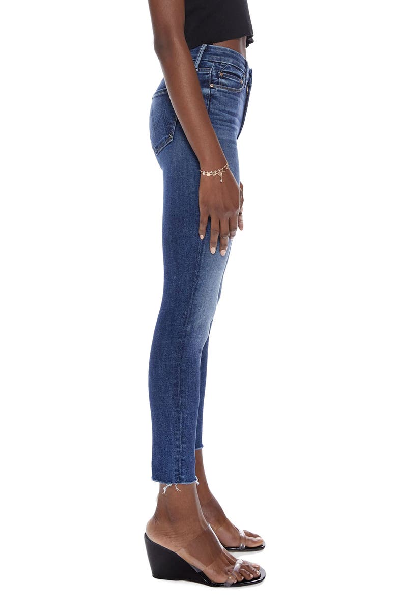 MOTHER The Looker Fray Hem Ankle Skinny Jeans, Alternate, color, 