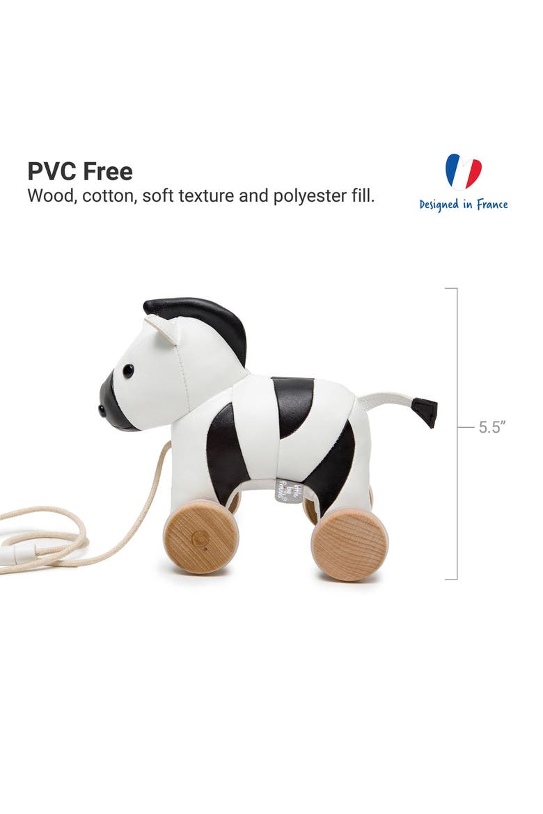 Pull Along Friends - Robert the Zebra, Plush Toy, Alternate, color, Multicolor