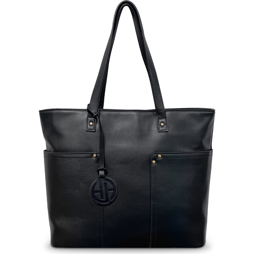 Youzey Vegan Leather Classic Tote In Black