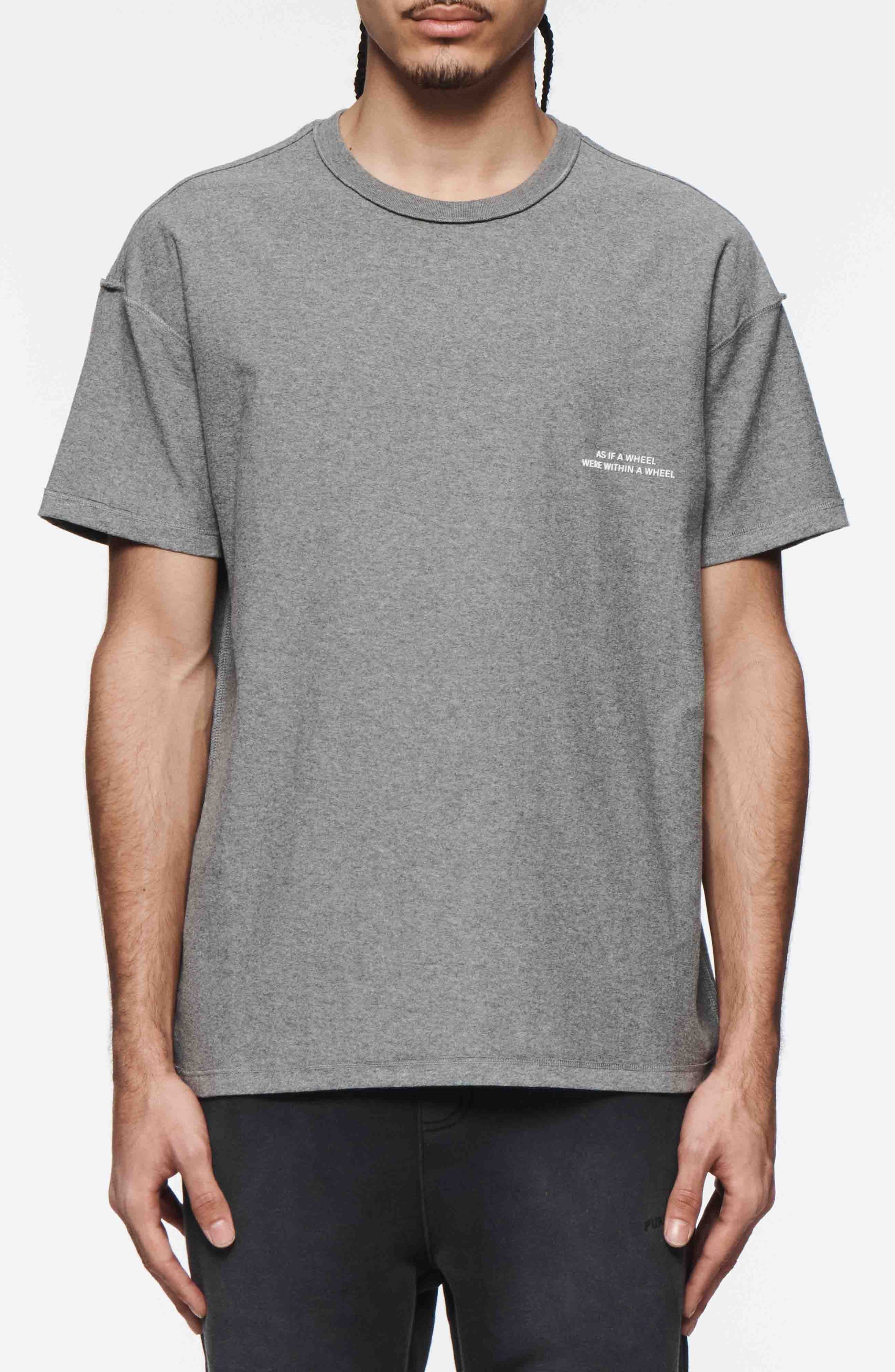 PURPLE BRAND Textured Inside Out Cotton Graphic T-Shirt