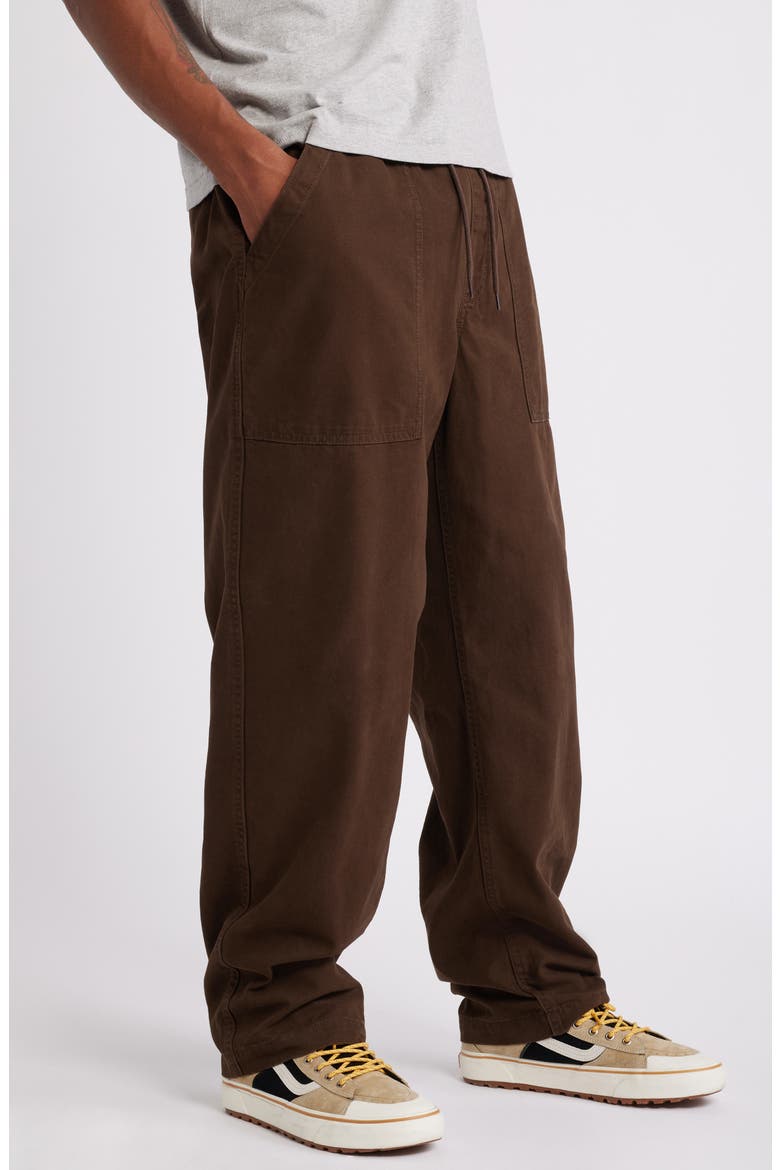 Easy Cotton Drawstring Pants, Alternate, color, DEMITASSE
