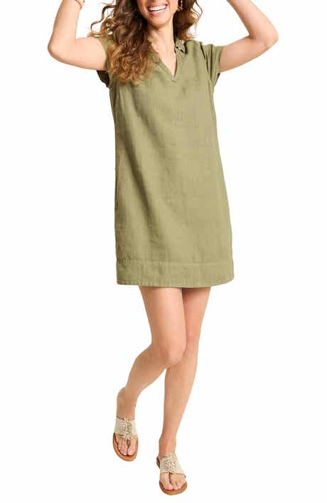 Tommy Bahama Two Palms Short Sleeve Linen Dress