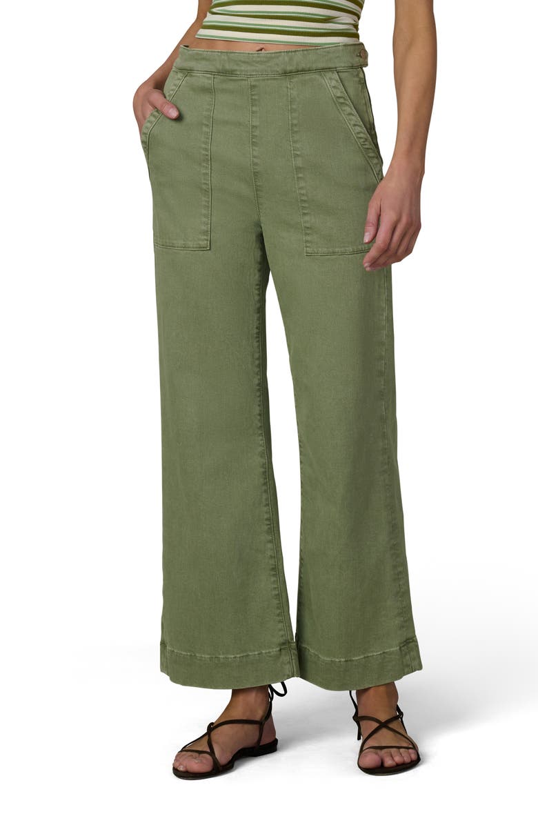 Joe's The Side Zip Ankle Wide Leg Jeans, Main, color, Pesto