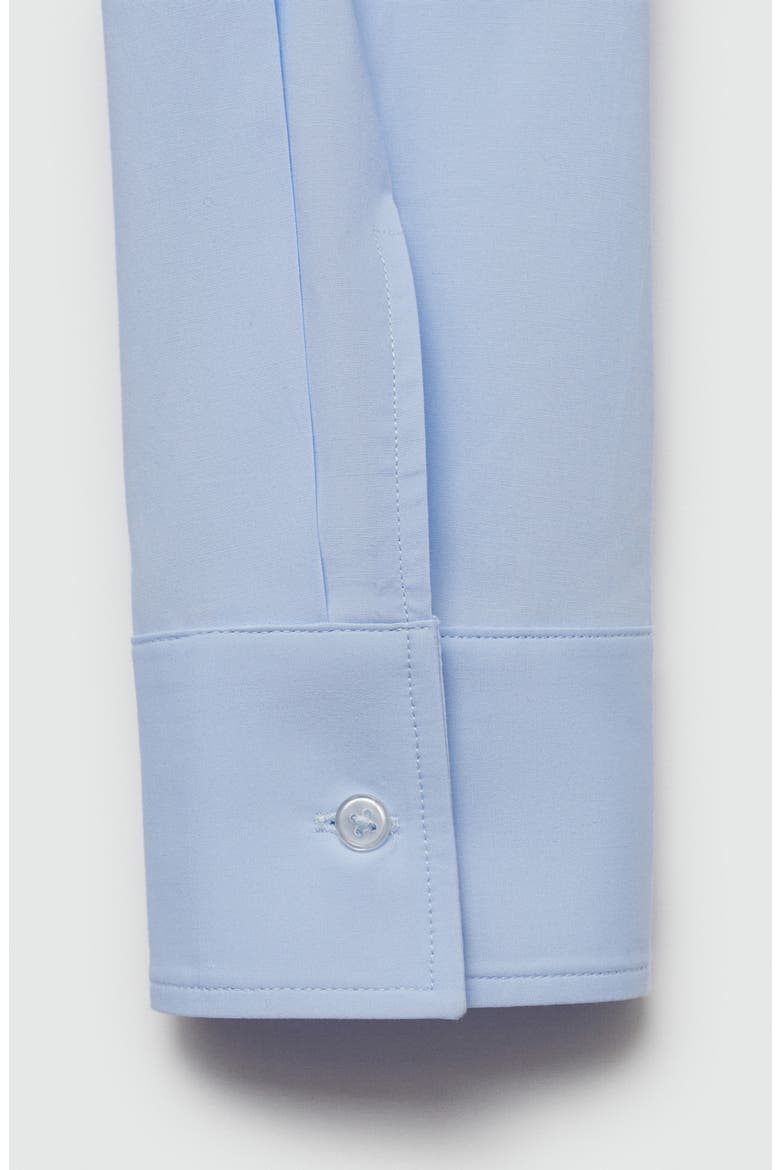 Fitted Button-Up Shirt, Alternate, color, SKY BLUE