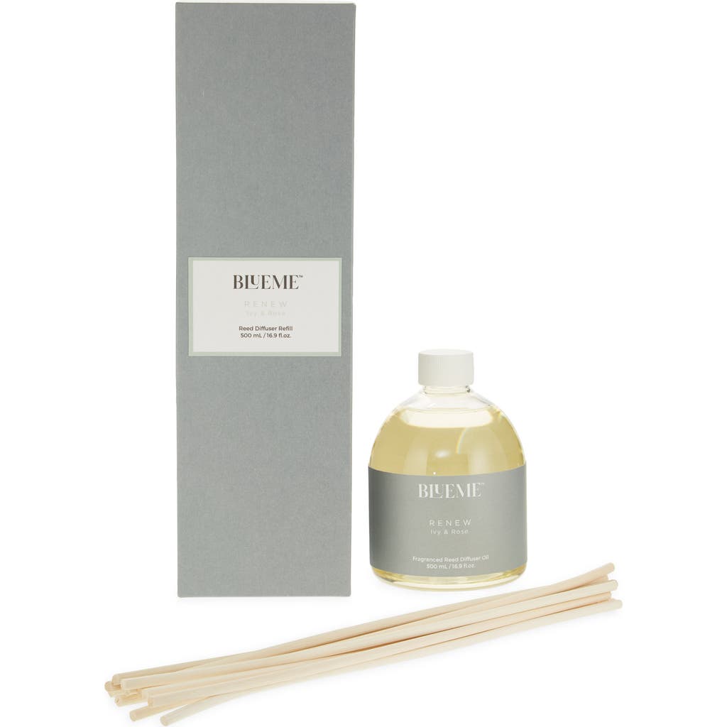 Blueme Renew Large Reed Diffuser Refill In Gray