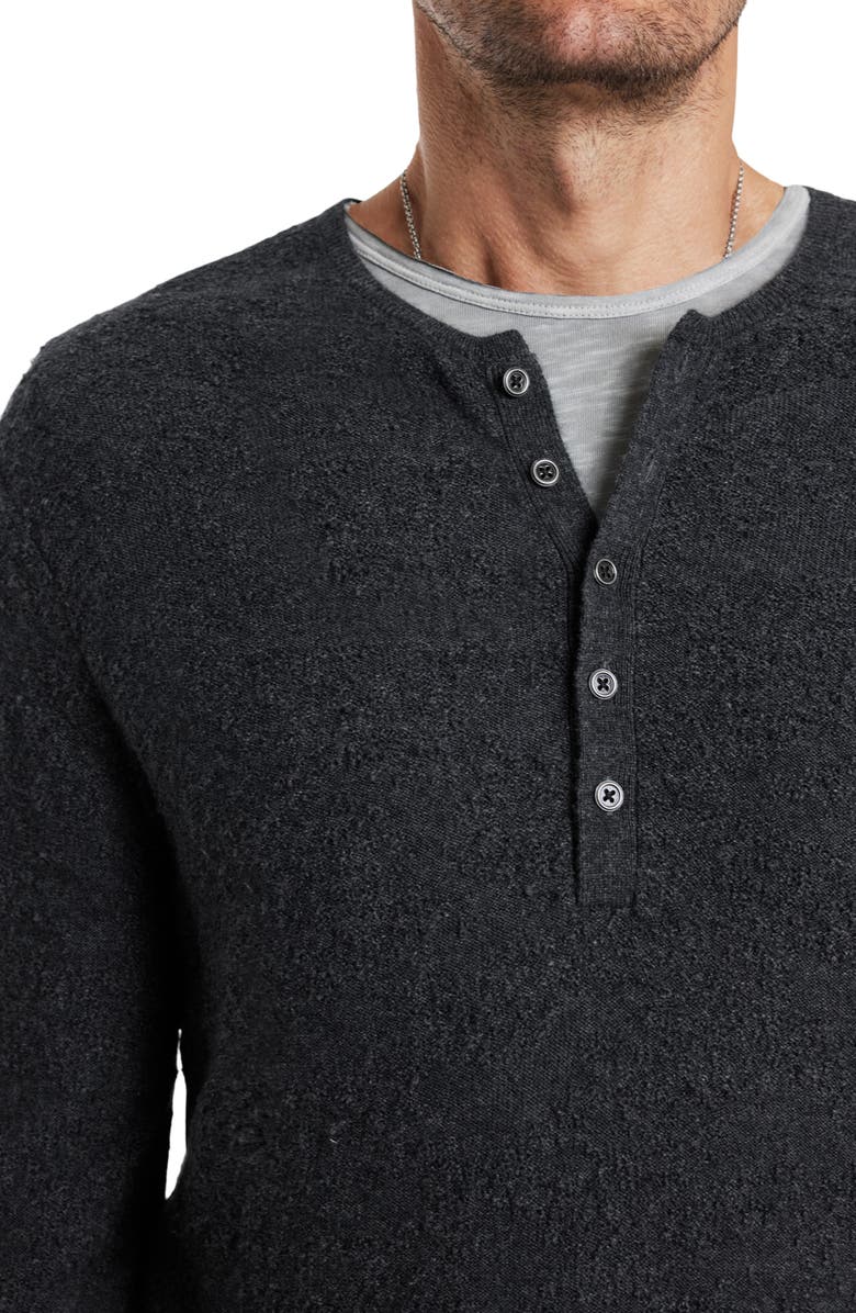 John Varvatos Alhandra Wool & Cashmere Henley Sweater, Alternate, color, 