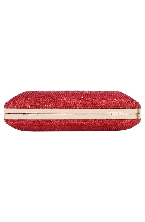 Berness Rhinestone Clutch In Red