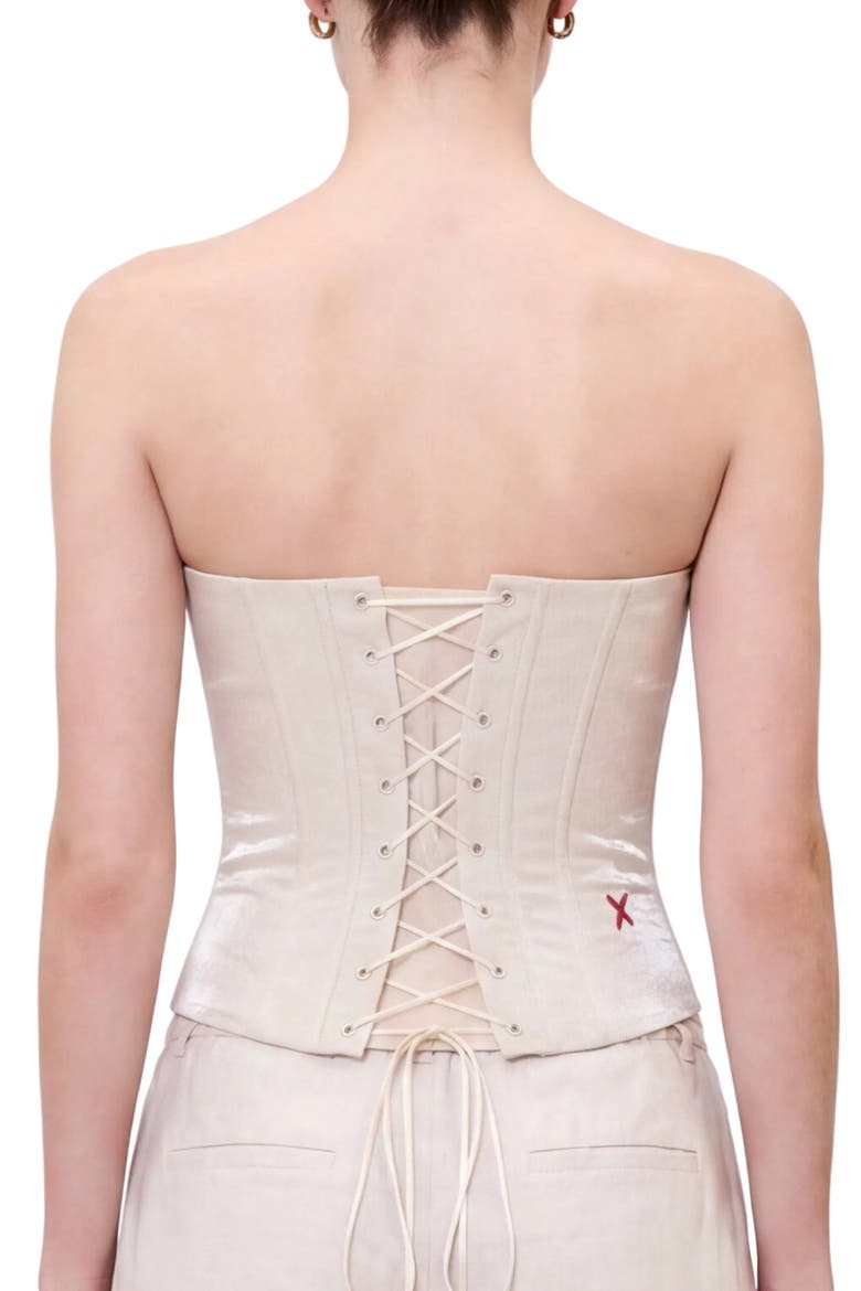 Daydreamers Structured Corset, Alternate, color, Beige