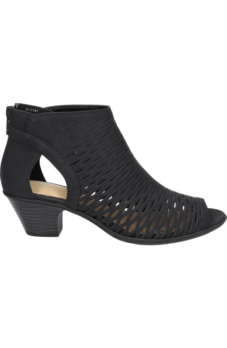 EASY STREET Sunrise Cutout Bootie Sandal, Alternate, color, Black