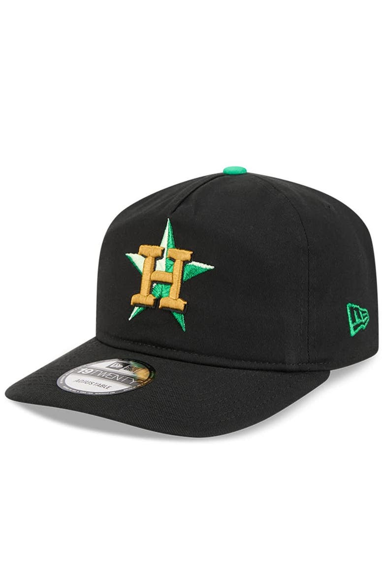 Men's New Era  Black Houston Astros 2026 St. Patrick's Day 19TWENTY Adjustable Hat, Alternate, color, Black