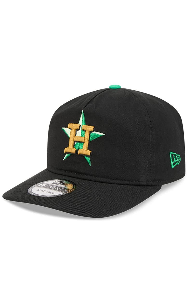New Era Men's New Era  Black Houston Astros 2026 St. Patrick's Day 19TWENTY Adjustable Hat, Alternate, color, Black
