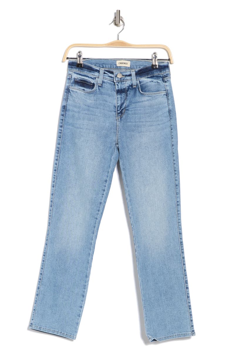 L'AGENCE Alexia High Waist Ankle Straight Leg Jeans, Alternate, color, Loyola