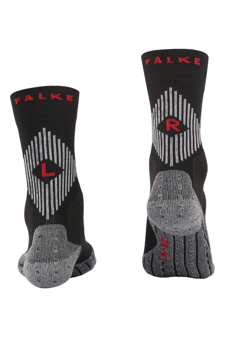 4 Grip Athletic Socks, Alternate, color, Black
