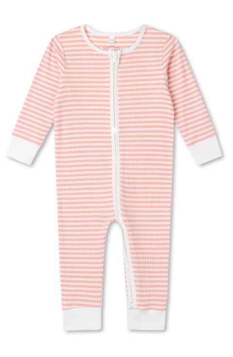 Rib Fitted One-Piece Romper