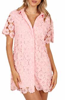 Petal & Pup Tallie Floral Lace Shirtdress