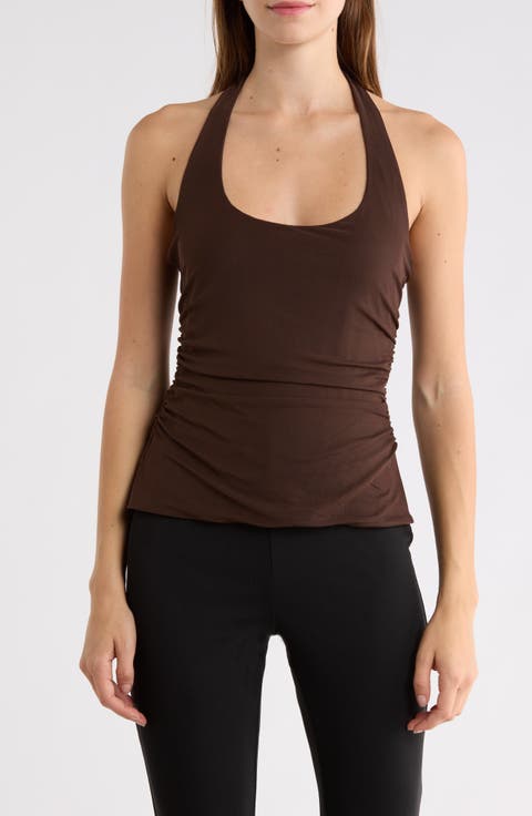 Madeline Scoop Neck Halter Top