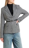 FREEMARKET Houndstooth Plaid Blazer