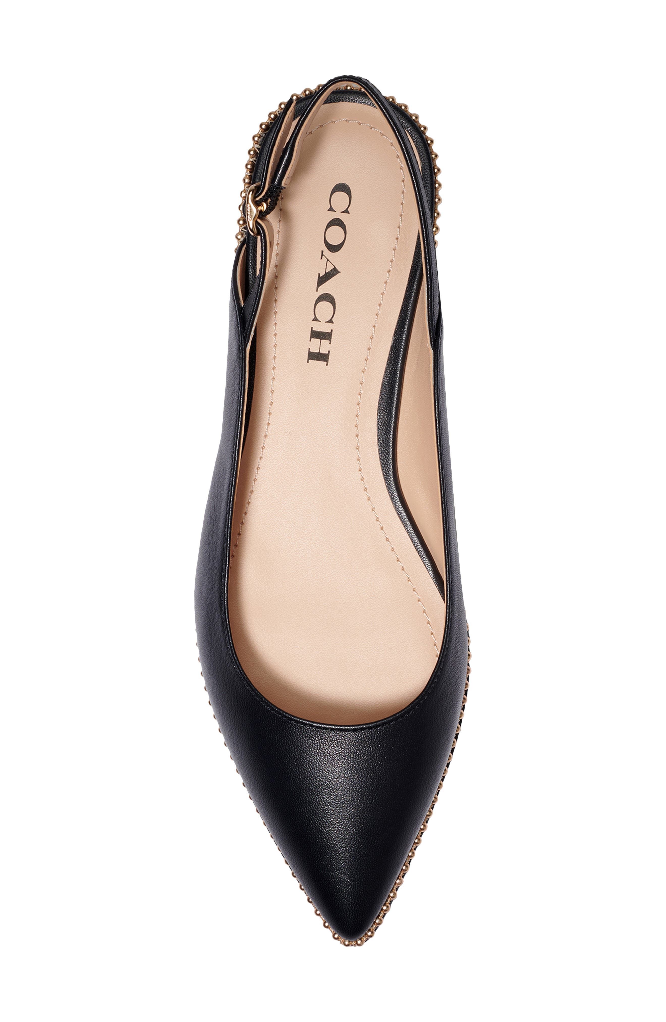 COACH Vae Slingback Skimmer Flat, Alternate, color, 